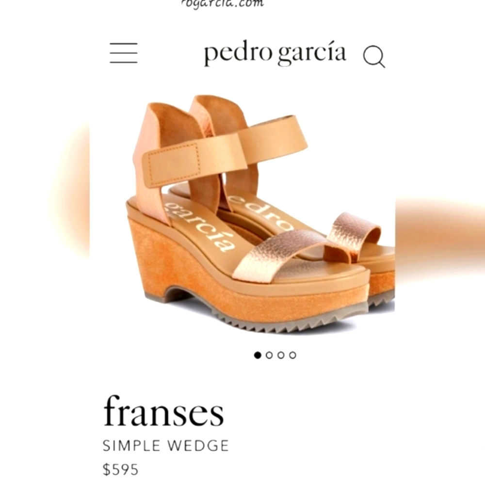 PEDRO GARCIA sandals 40. Gorgeous! NWOT  Beautifully crafted in Spain $595 Orig! - Picture 2 of 14